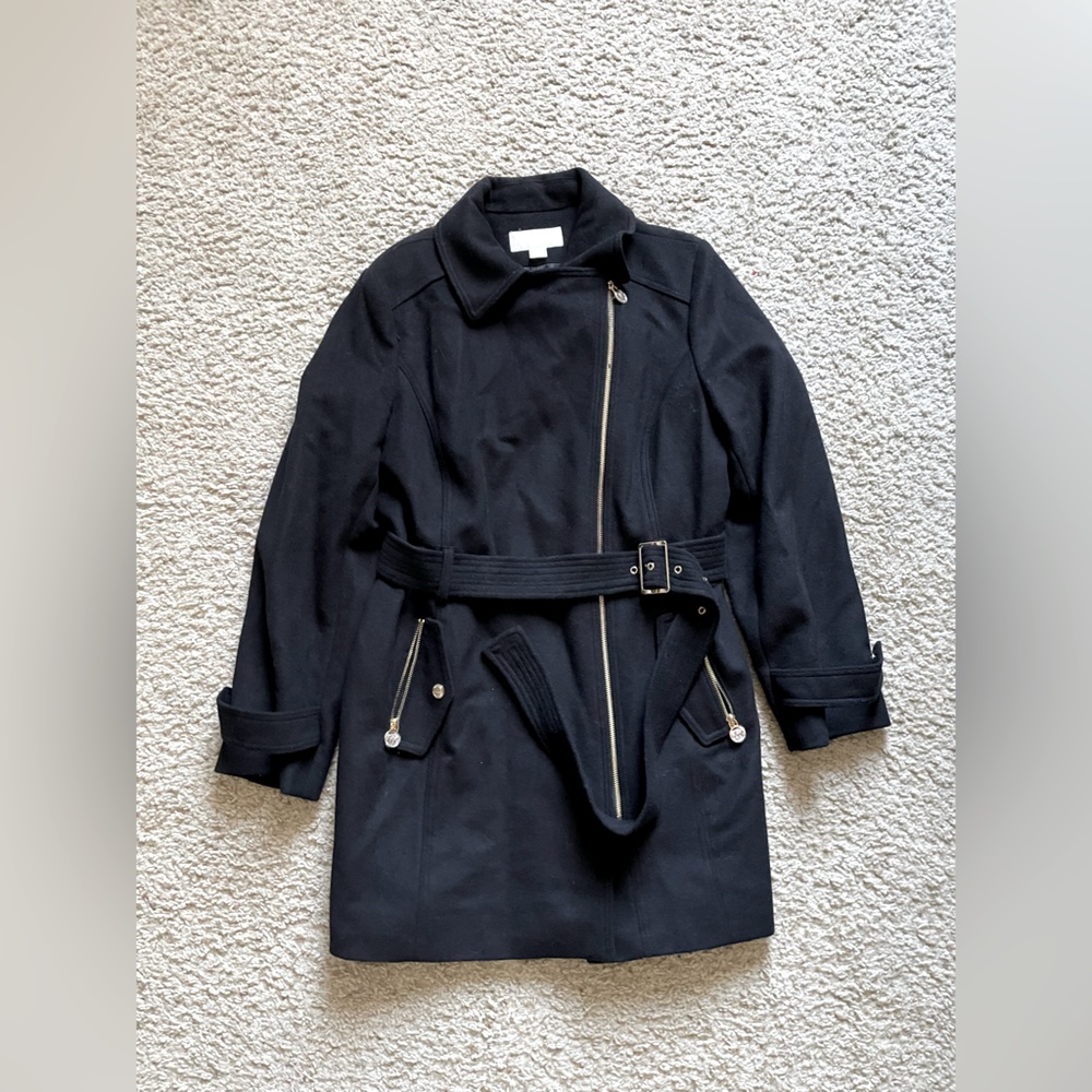 Like New Michael Kors Black Coat